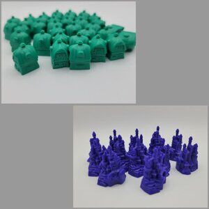 Disney Monopoly House Castle Replacement Pieces Hotel Home Cinderella Purple